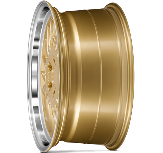IW Automotive CSR1D 19x8.5 5x112 ET32 Vintage Gold Polished Lip