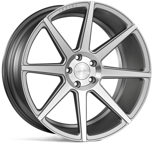 IW Automotive ISR8 19x9.5 5x120 ET43 Satin Silver Machined