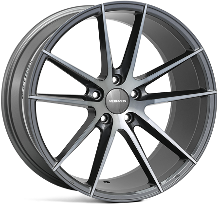 Veemann V-FS25 18x9 5x120 ET42 Graphite Smoke Machined